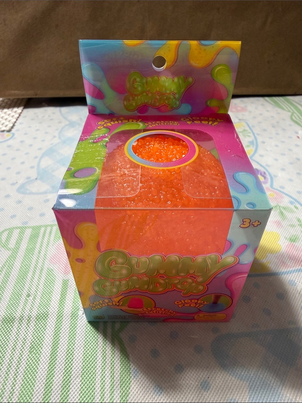 Gummy gumdrop Orange Sensory Squish Toy